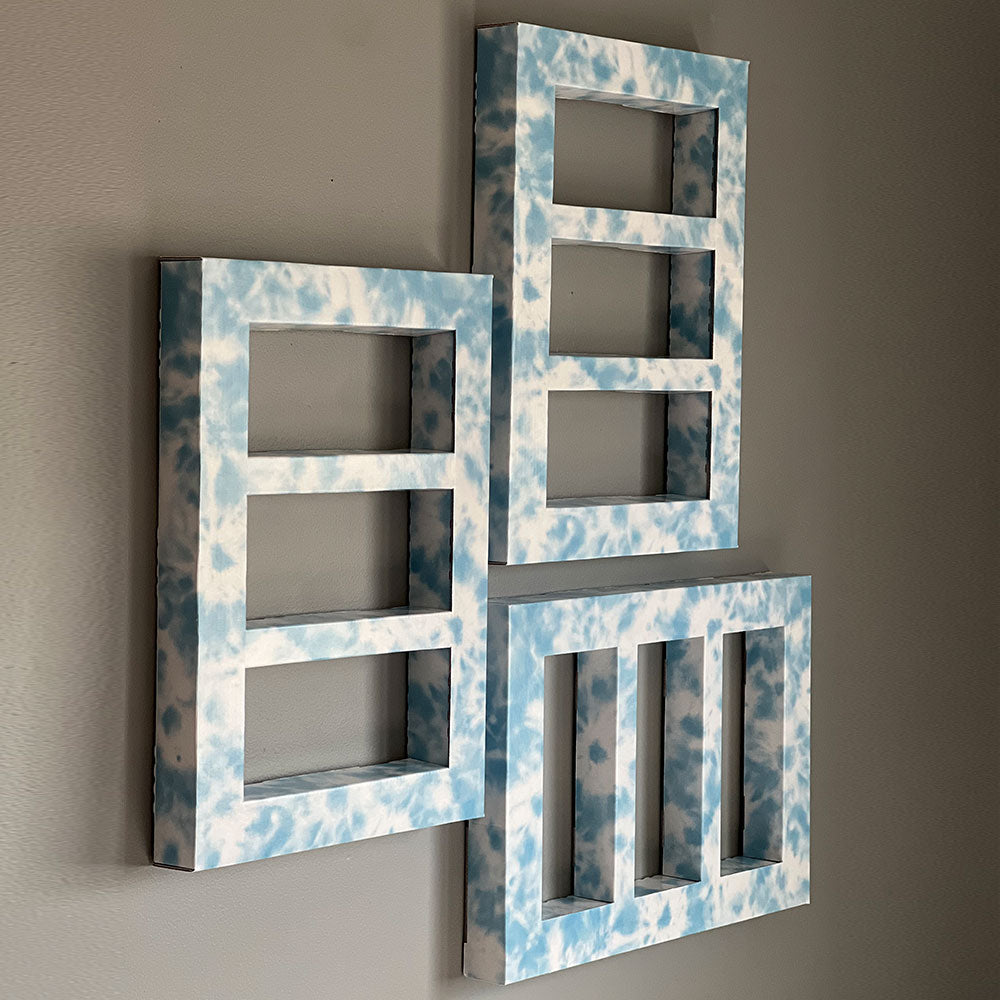 Tie-Dye D.I.Y. 3-Window Shadow Box Frame Set