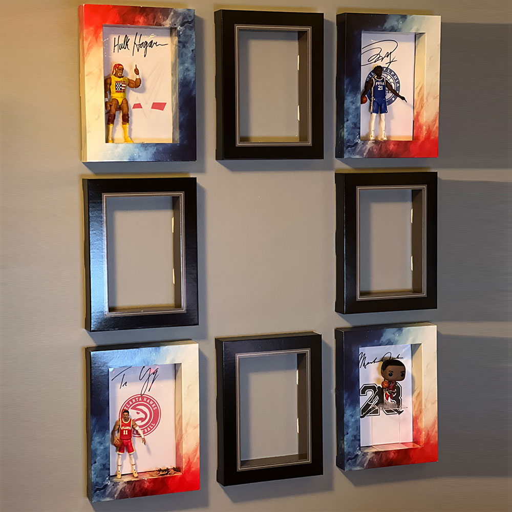 Red, White,& Blue…and Black D.I.Y. Shadow Box Combo Set