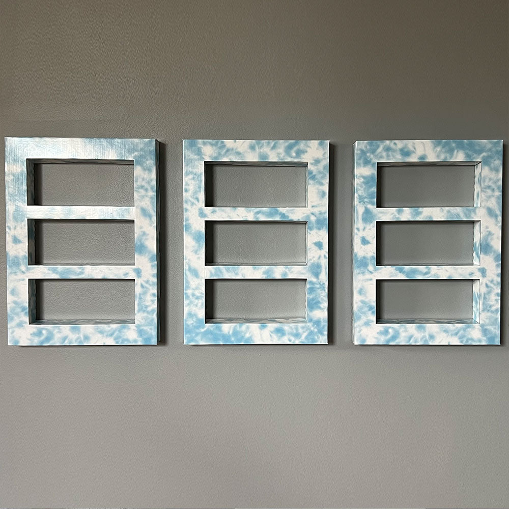 Tie-Dye Pre-Assembled 3-Window Shadow Box Frame Set – Shadow Pop Displays