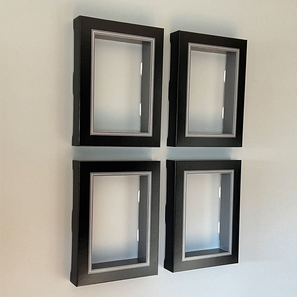 Classic Black Pre-Assembled Shadow Box Frame Set