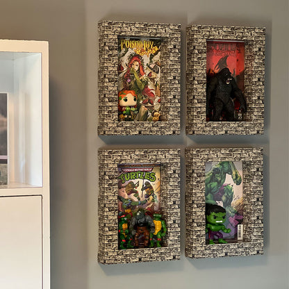 Brick Façade Pre-Assembled Shadow Box Frame Set