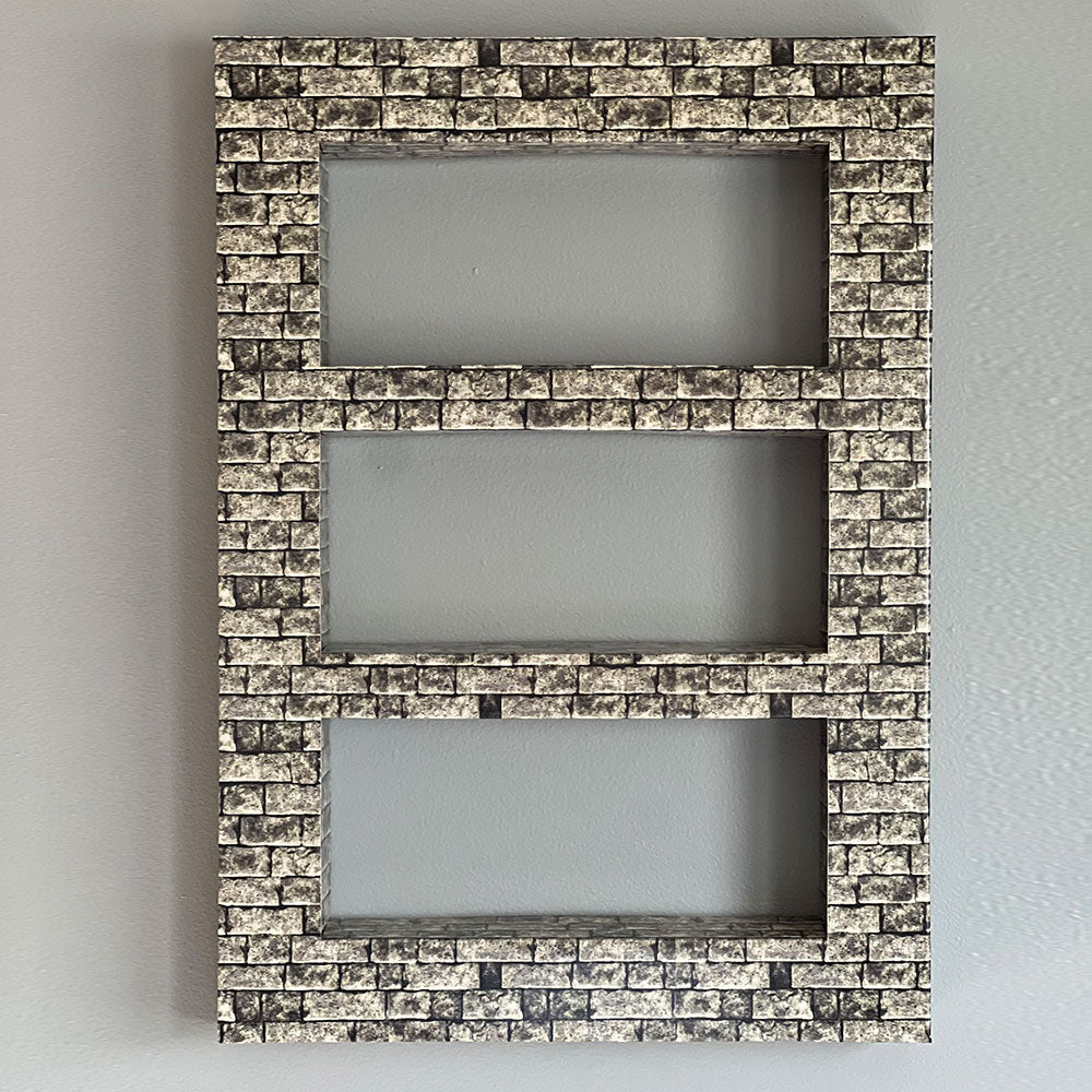 Brick Facade D.I.Y. 3-Window Shadow Box Frame Set