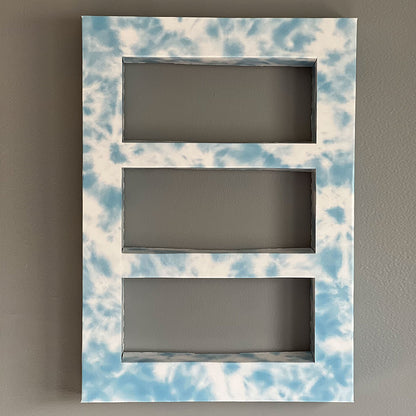 Tie-Dye Pre-Assembled 3-Window Shadow Box Frame Set