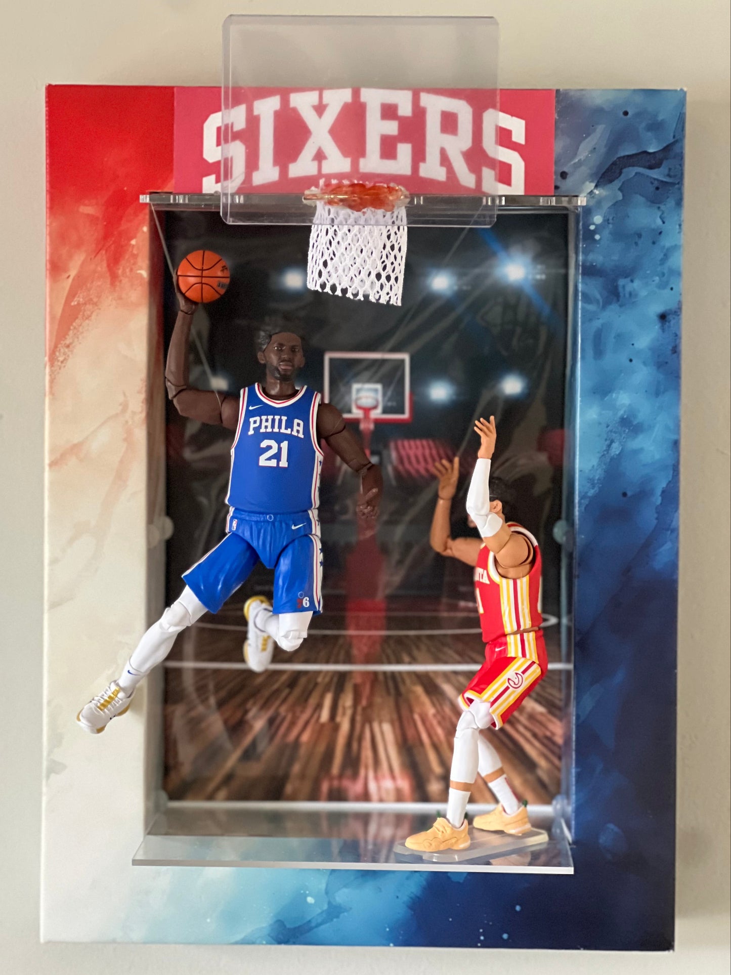 Flight Path System Enabled - Fire and Ice (Patriotic) Shadow Box