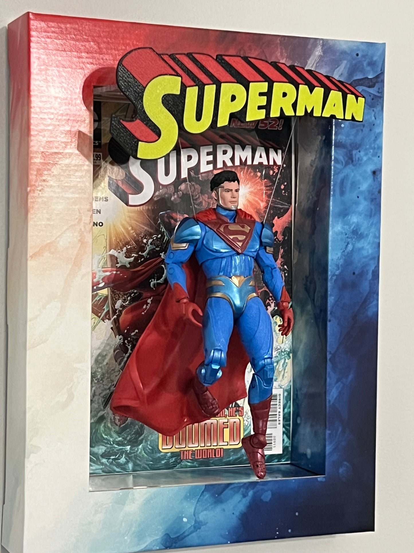 Flight Path System Enabled - Fire and Ice (Patriotic) Shadow Box