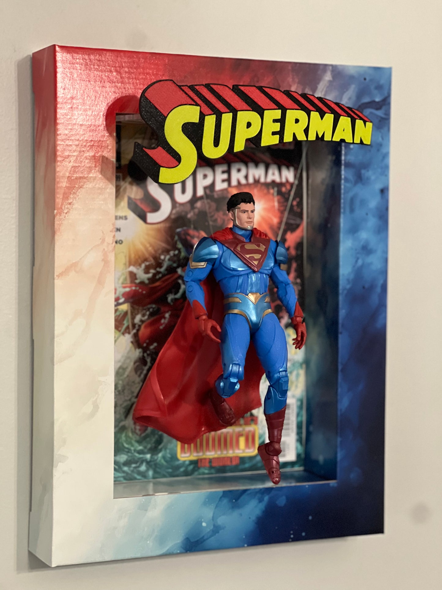 Flight Path System Enabled - Fire and Ice (Patriotic) Shadow Box