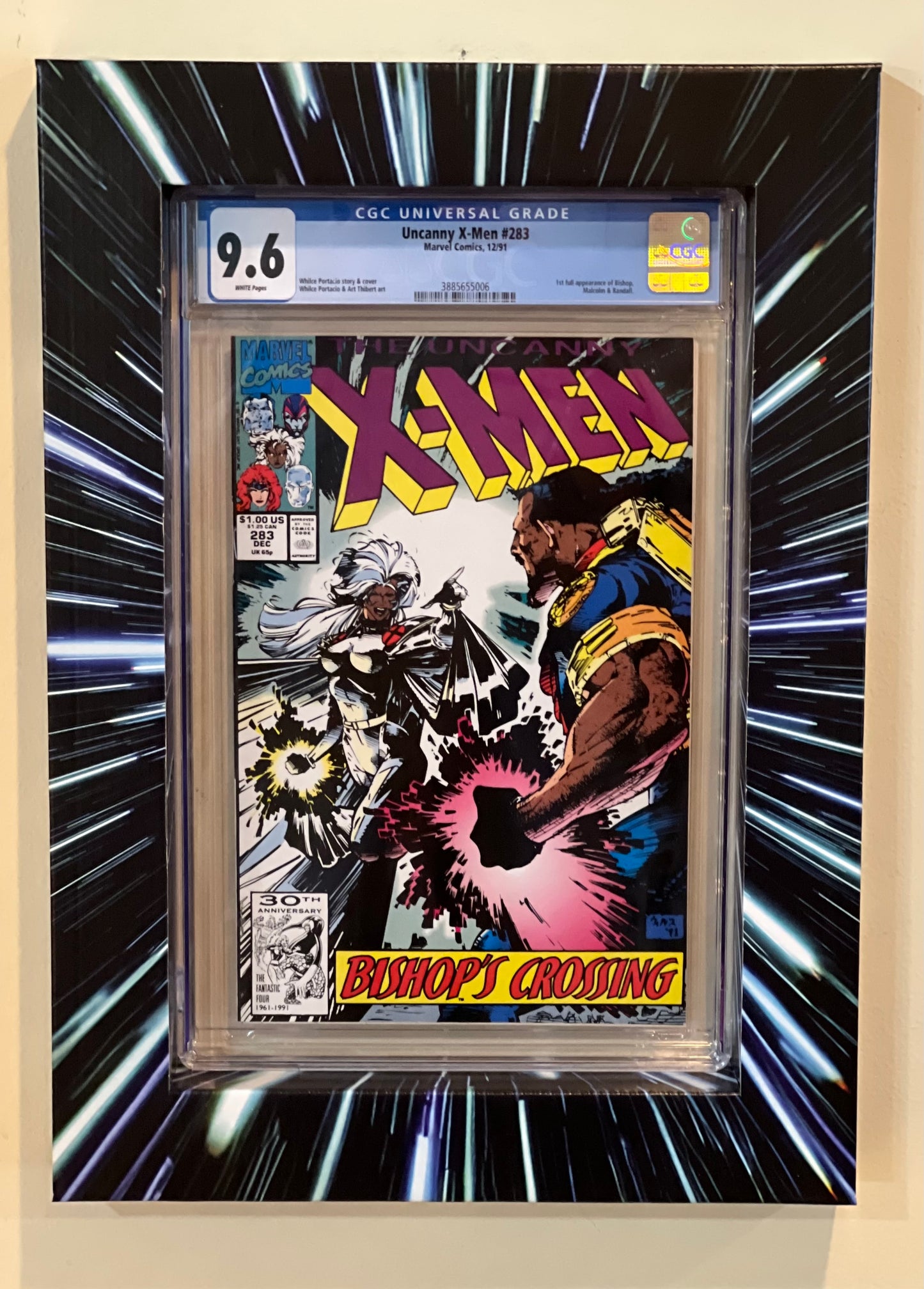 Pre-assembled: Slabbed Comic Shadowbox Light Speed