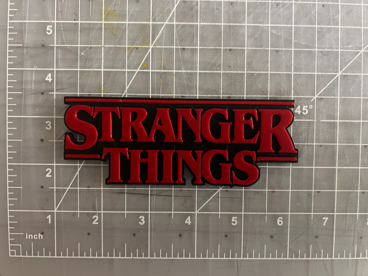 Stranger Things Logo Plaque