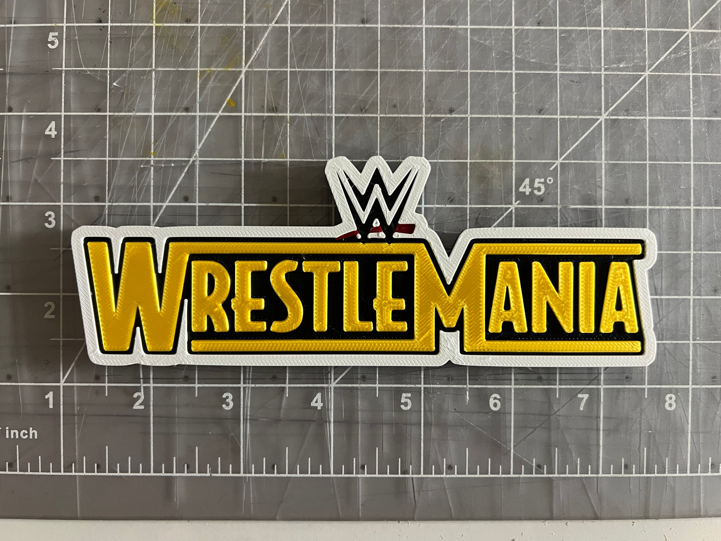 WrestleMania Logo Plaque