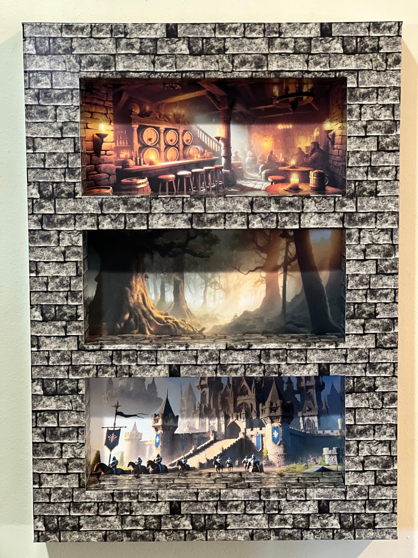 ShadowPop Shelf Display Kit - Brick Facade