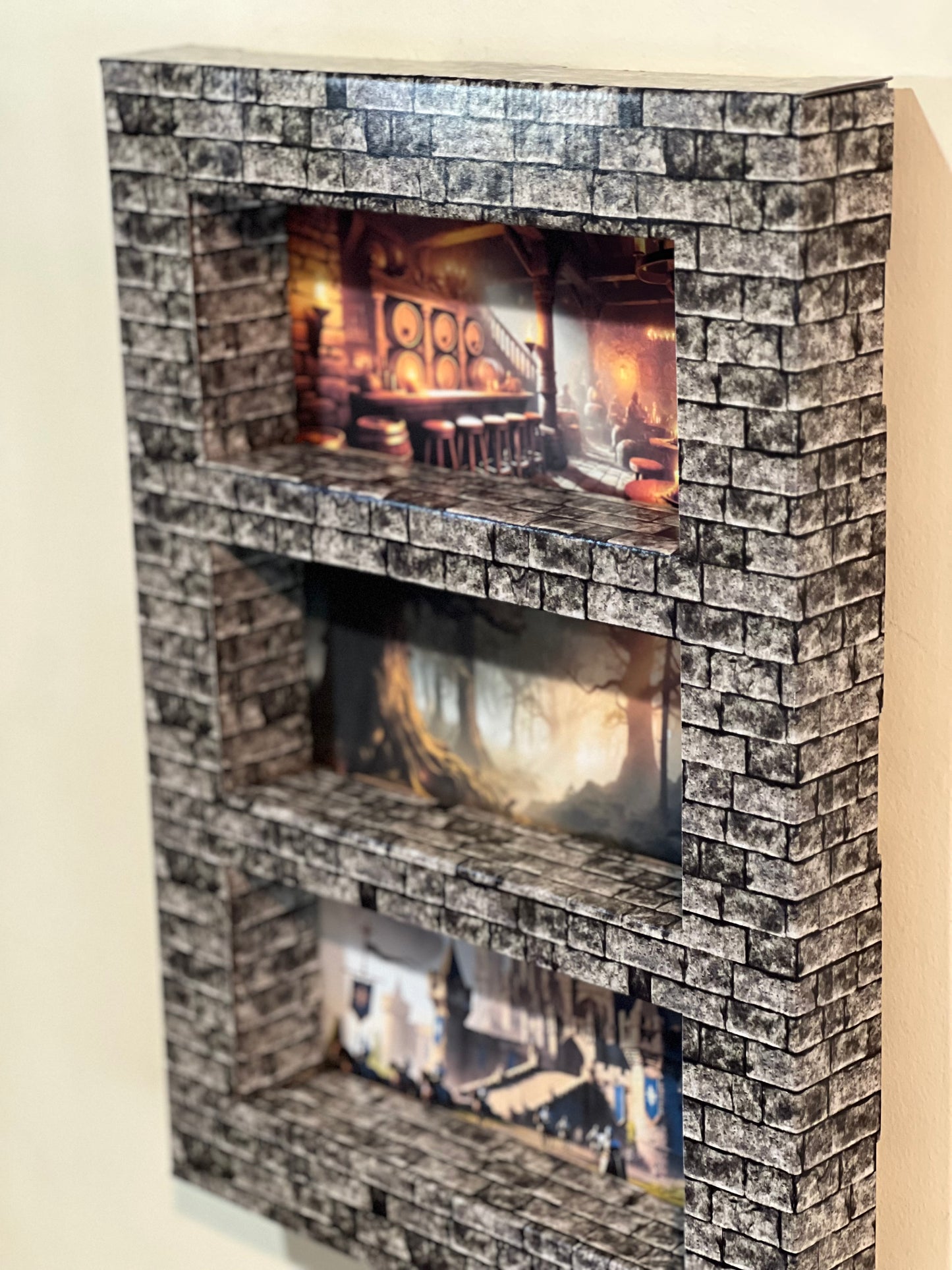 ShadowPop Shelf Display Kit - Brick Facade