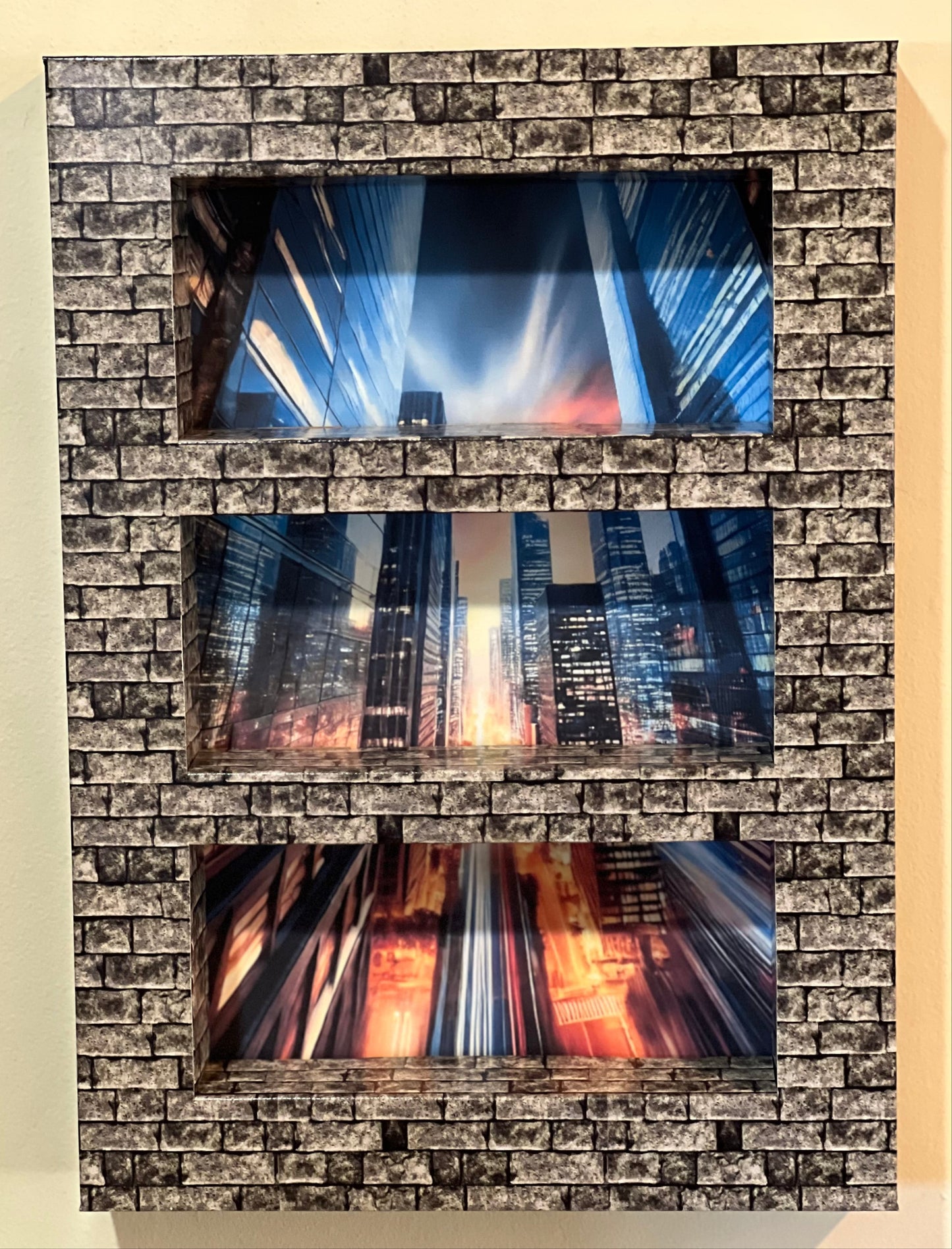 ShadowPop Shelf Display Kit - Brick Facade