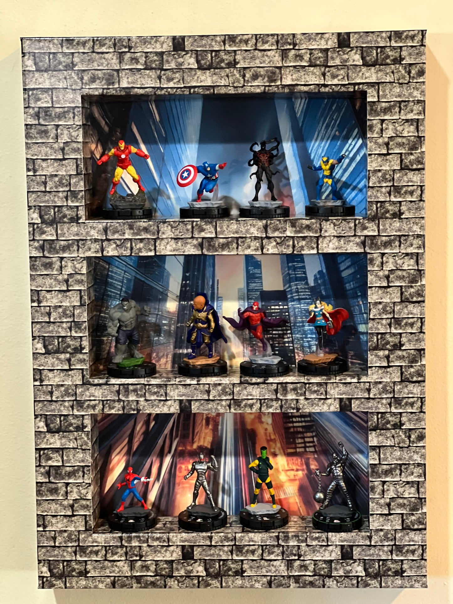 ShadowPop Shelf Display Kit - Brick Facade