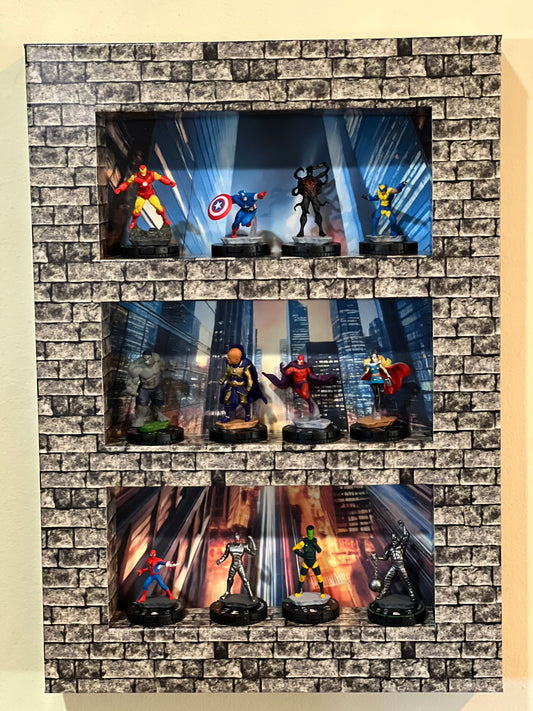 ShadowPop Shelf Display Kit - Brick Facade