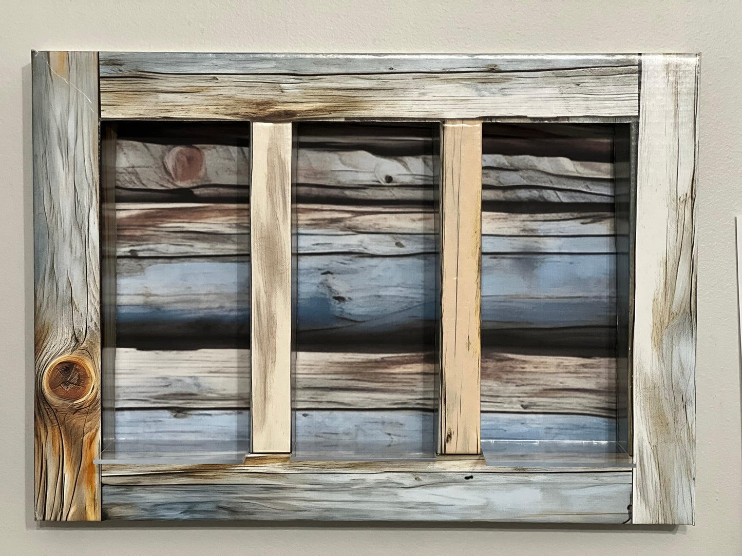 ShadowPop Shelf Display Kit - Rustic Wood