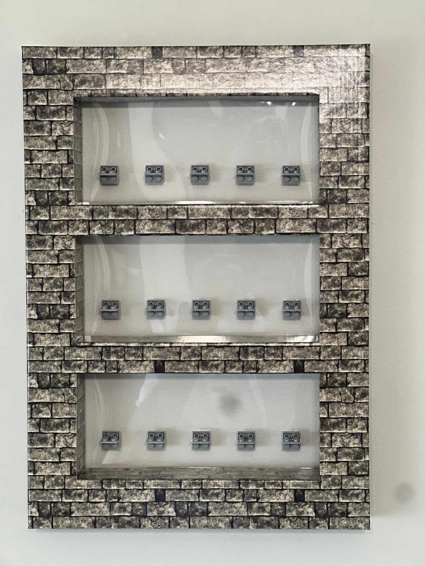 Brick Facade Mini-Figure Shelf Display Kit