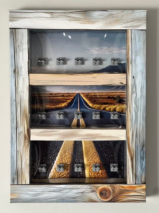 Rustic Wood Mini-Figure Shelf Display Kit