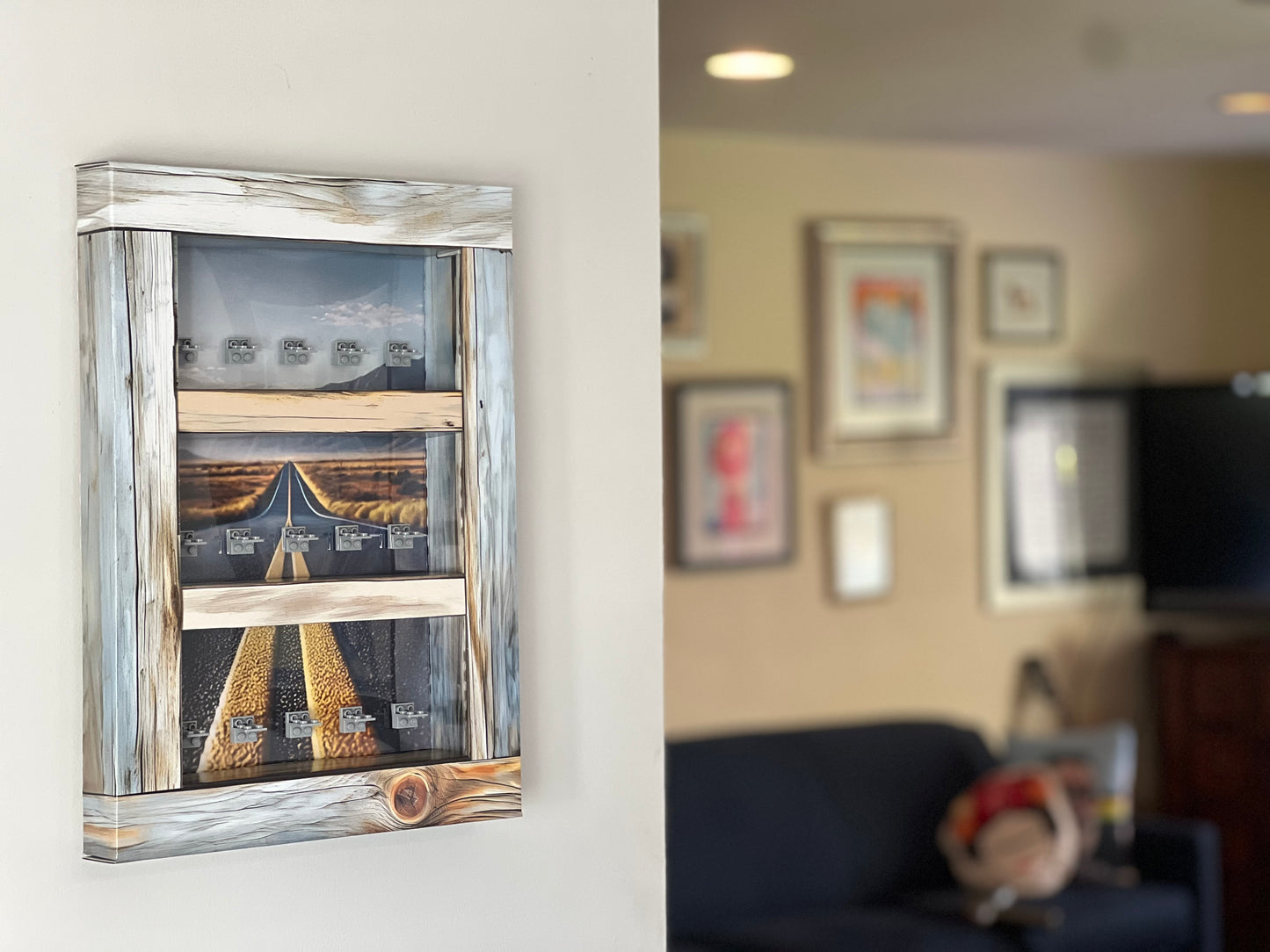 Rustic Wood Mini-Figure Shelf Display Kit